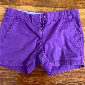 J. Crew Purple Chino Short
